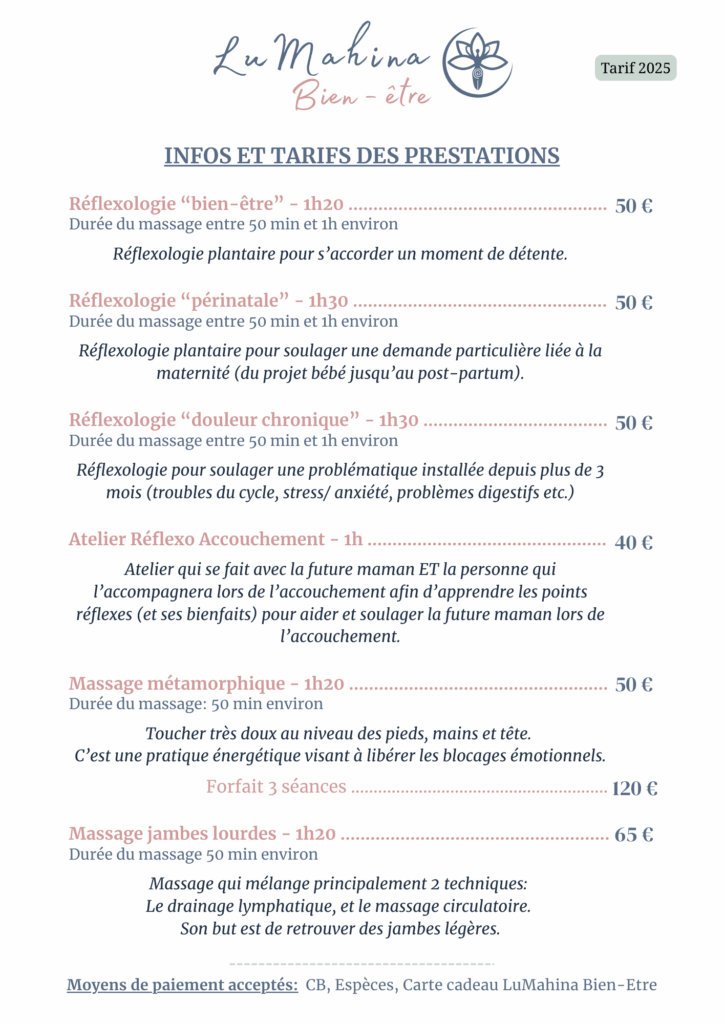 Tarif 2025